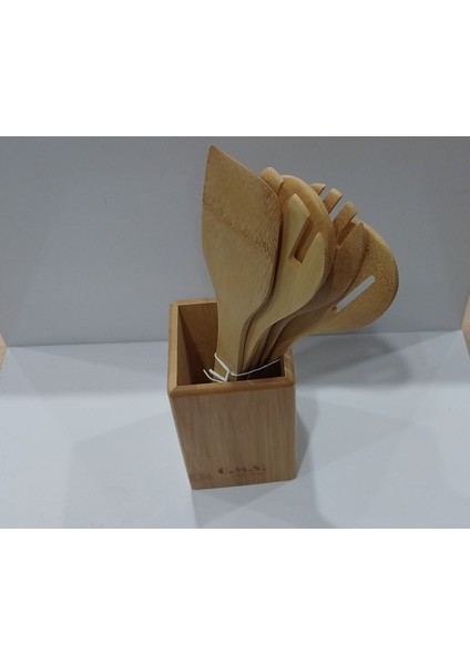 Luxury Bambu Agacindan Kasik Seti 1 Adet