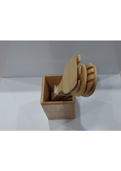 Luxury Bambu Agacindan Kasik Seti 1 Adet