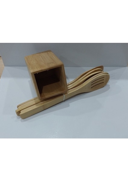 Luxury Bambu Agacindan Kasik Seti 1 Adet