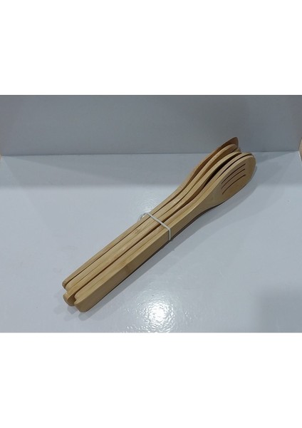 Luxury Bambu Agacindan Kasik Seti 1 Adet