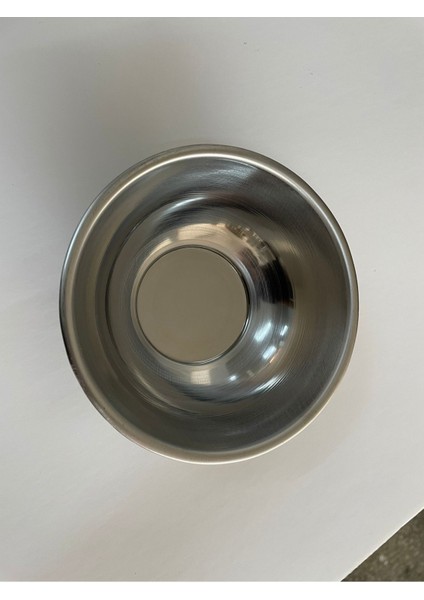 Luxury Paslanmaz Çelik Tas, Kase Kalın Parlak Çelik 12,5 cm (No.1) 6 Lı Paket 1 Adet