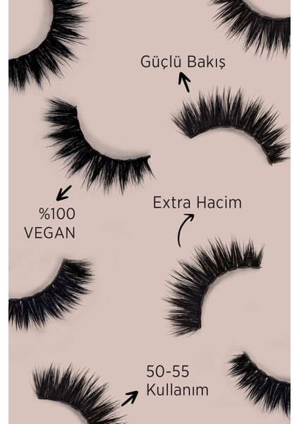 Luxury Şeffaf Eyeliner (Magic Pen) + Fox Eye Kirpik (Yoğun Model) 1 Adet