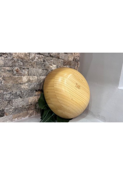 Luxury Arin Homteks Den Yuvarlak Bambu Çok Amaçlı Kase Ölçüler 20/20 cm Derinlik 7 cm 1 Adet