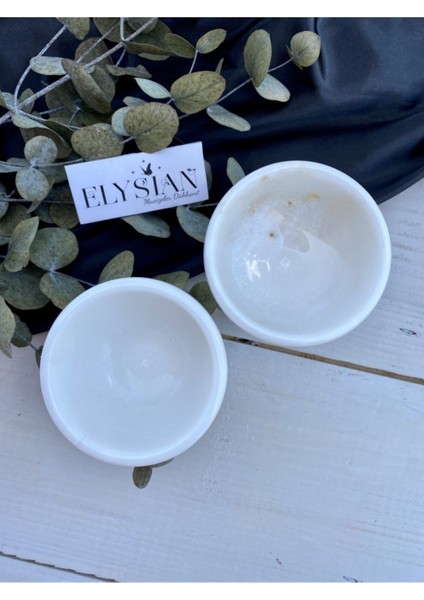 Luxury El Yapımı Beyaz Mermer Ayaklı Çerezlik Dondurmalık Sunum Kasesi 1 Adet indirimleri