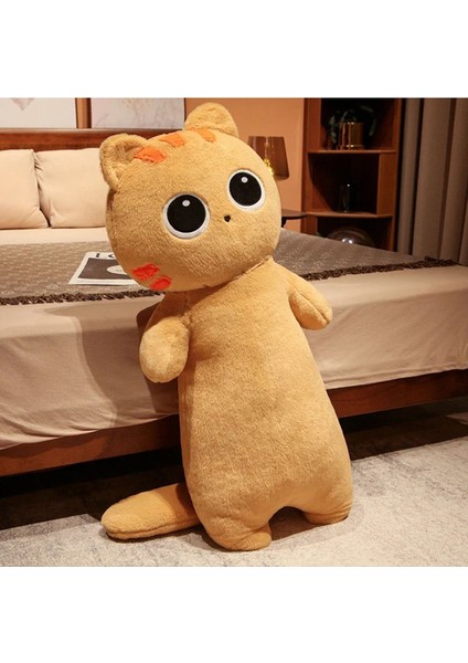 Luxury Yastık Kedi 50CM Büyük Boy Sarı Renk Kedi Peluş Oyuncak Kawaii Sanrio Kitty Peluş Kuromi 1 Adet