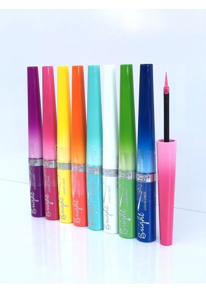 Luxury Rose 8'li Renkli Eyeliner - 8 Color Eyeliner 1 Adet modelleri