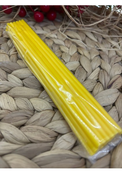 Luxury Sarı Plastik Cake Pops Lolipop Çubuğu 20 Adet 1 Adet