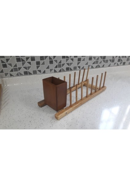 Luxury Ahşap Tabaklık Kaşıklık 1 Adet