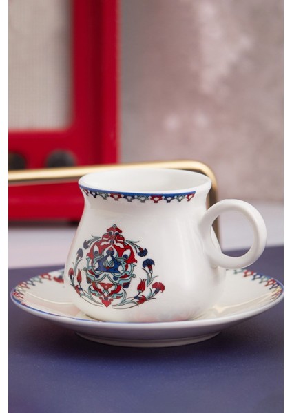 Luxury Std Hattat 6 Kişilik Kahve Fincanı Takımı 90 ml Klasik 1 Adet