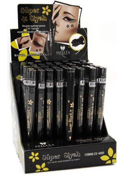 Luxury Kalem Eyeliner Dövme Kalemi Çiçekli 1 Adet