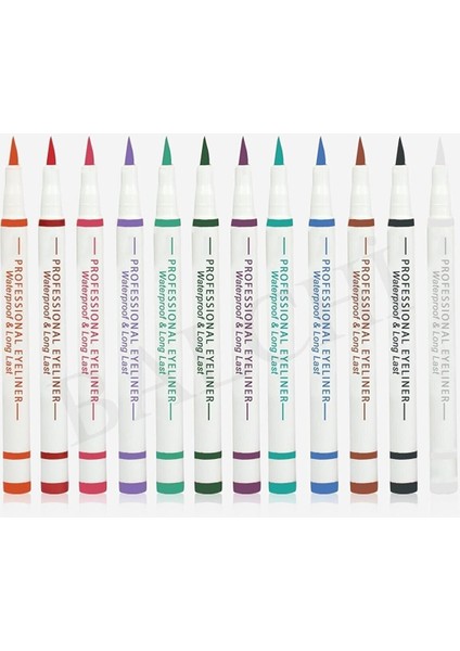 Luxury 12 Renkli Professional Eyeliner 1 Adet modelleri