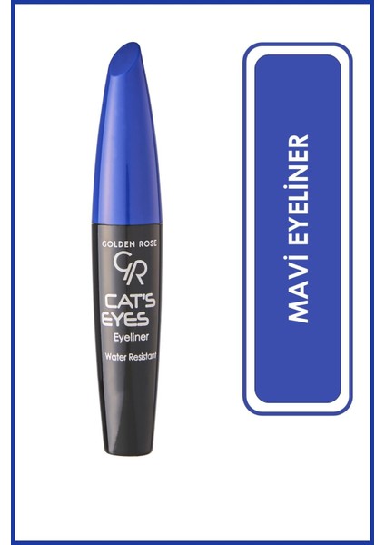 Luxury Cats Eyes Eyeliner Matte Blue - Mavi Eyeliner - 8691190070564 1 Adet