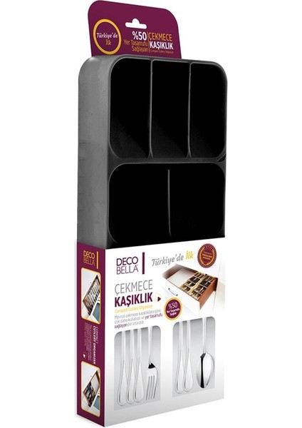 9 Bölmeli Kaşıklık Çekmece Içi Kaşık Düzenleyici Çekmece Içi Kaşıklık 1 Adet