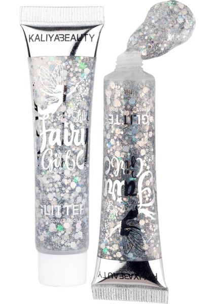 Luxury Fairy Girl Glitter Jel Gümüş 1 Adet