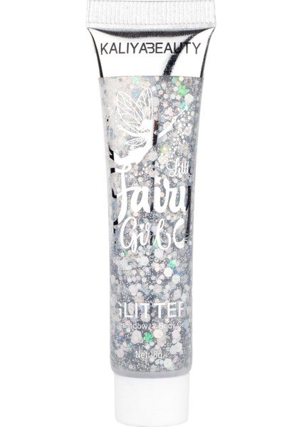 Luxury Fairy Girl Glitter Jel Gümüş 1 Adet