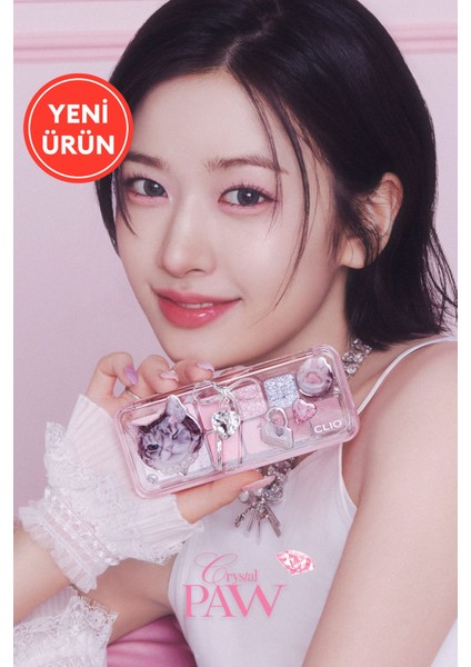 Luxury Hafif Dokulu Yoğun Renklere Sahip Göz Farı Paleti Clıo Pro Eye Palette Air (12 Crystal Paw) 1 Adet