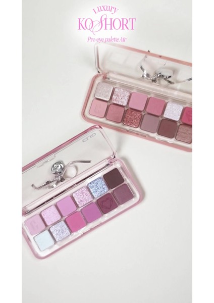 Luxury Hafif Dokulu Yoğun Renklere Sahip Göz Farı Paleti Clıo Pro Eye Palette Air (12 Crystal Paw) 1 Adet