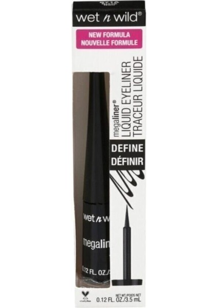 Luxury Megaliner Liquid Eyeliner Definer - Black 1 Adet
