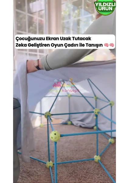 Luxury Zeka Geliştiren Oyun Çadırı 200 Parça 1 Adet