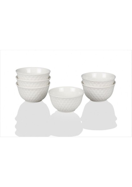 Luxury Beyaz Porselen 6 Lı Kase 11 cm 1 Adet
