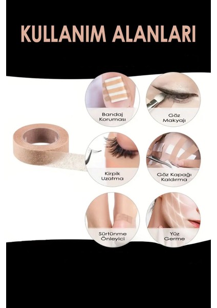 Luxury Cilt Bandı Esnek Nefes Alabilen Makyaj Bant Kadın Göz Altı Yüz Makyajı Eyeliner Kapatıcı Aksesuar 1 Adet