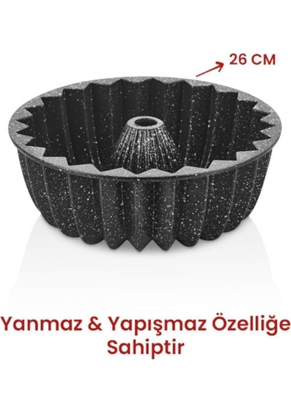Luxury Granit Döküm Kek Kalıbı 1 Adet