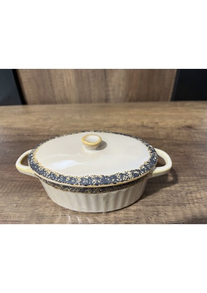 Luxury Seramik Asorti Oval Fırın Kabı 16,5 Cmx8.5cm Nehir 1 Adet