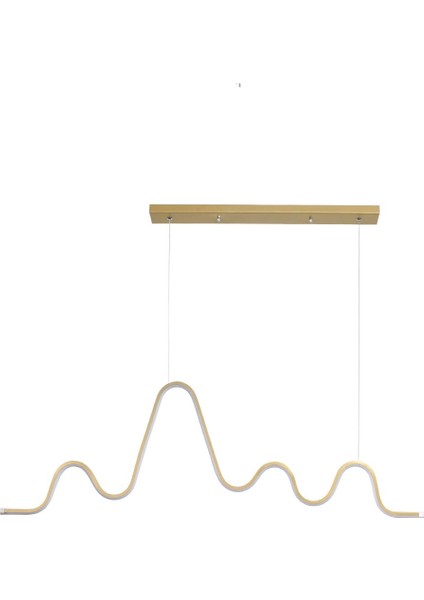 Ritim Modern Tasarım Yatak Odası Salon Mutfak Yemek Masası Eskitme Renk Beyaz LED 2 Li Avize 110 cm fiyatları