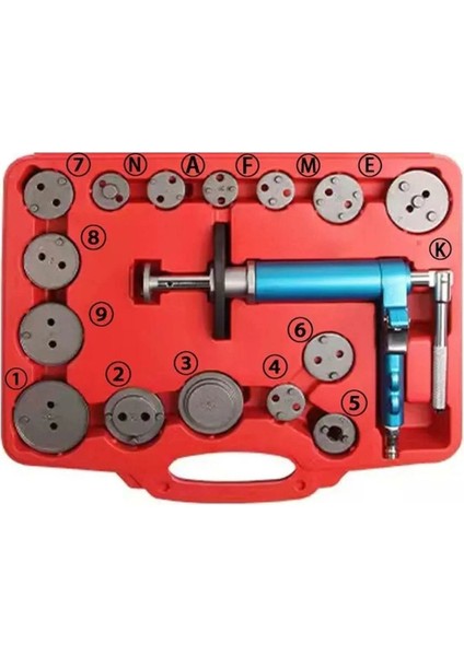 Havalı Fren Itme Seti 16 Parça Çantalı modelleri