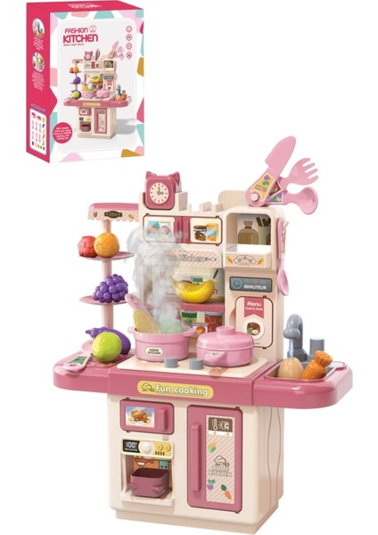 Buharlı Mutfak Işıklı Çalışan Musluk ve Kesilebilir Meyveli Yeni Nesil Aksesuarlı Mutfak fiyatları