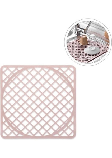Luxury Buzluk Zemin Koruyucu Lavabo Buz Halısı Pembe 1 Adet fırsatları