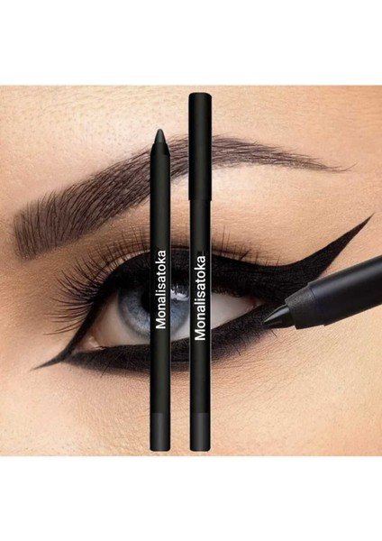 Luxury Mat Bitişli Suya Dayanıklı Göz Kalemi 2 Li (Siyah) - Waterproof Eyeliner 2li 1 Adet