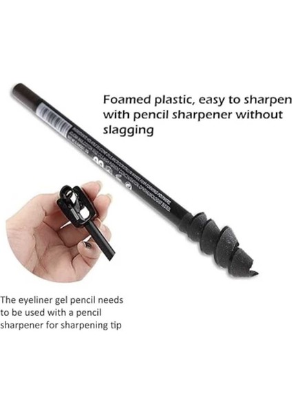 Luxury Mat Bitişli Suya Dayanıklı Göz Kalemi 2 Li (Siyah) - Waterproof Eyeliner 2li 1 Adet