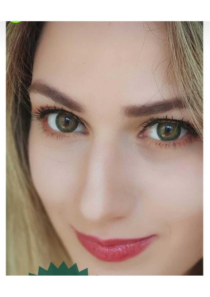 Luxury Pine Green/hareli Yeşil Göz Renkli Lens/yıllık 1 Adet