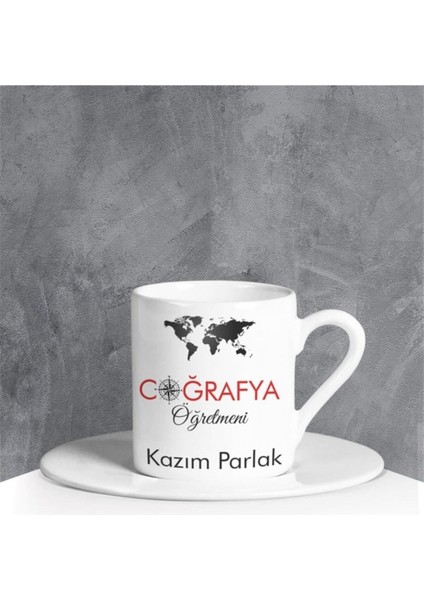 Luxury Kişiye Özel Coğrafya Öğretmeni Türk Kahvesi Fincanı 90689 1 Adet