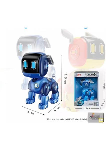 Luxury Sesli ve Işıklı Dokunmatik Robot Köpek 1 Adet