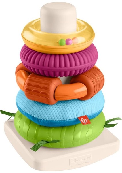 Luxury Fisher-Price Duyusal Gelişimi Destekleyen Renkli Halkalar HXK47 1 Adet