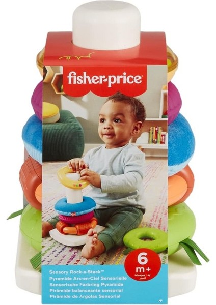 Luxury Fisher-Price Duyusal Gelişimi Destekleyen Renkli Halkalar HXK47 1 Adet