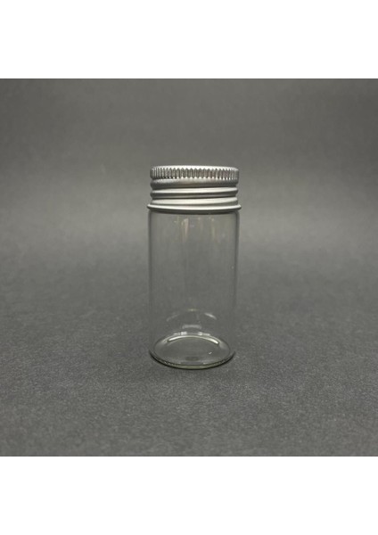 Luxury 8 Adet 30 cc Metal Kapaklı Cam Kavanoz - 30 ml Metal Kapaklı Cam Kavanoz - Minik Kavanoz 30X60 mm 1 Adet