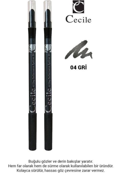 Luxury Eyeliner - All Day Performance 04 X2 1 Adet