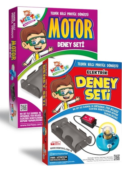 Luxury Elektrik Devresi Deney ve Motor Devresi Deney Seti 2li Set 1 Adet