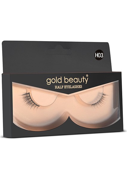 Luxury Kolay Uygulanabilir Cat Eyes Yarım Ipek Takma Kirpik 1 Adet