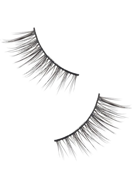 Luxury Kolay Uygulanabilir Cat Eyes Yarım Ipek Takma Kirpik 1 Adet