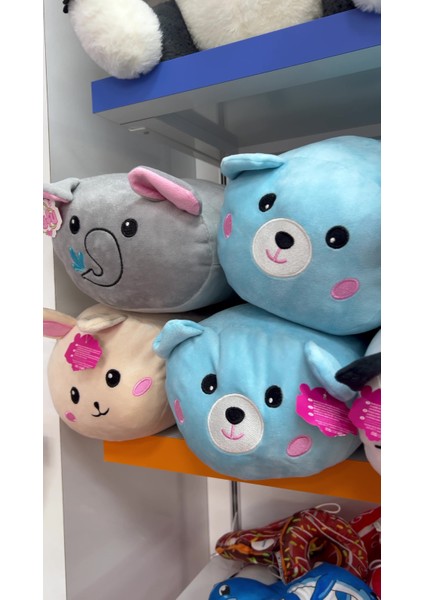 Luxury Tavşan Figürlü Peluş Oyuncak Yastık Yumuşak ve Sevimli 40 cm Rulo Peluş Oyuncak 1 Adet fiyatları
