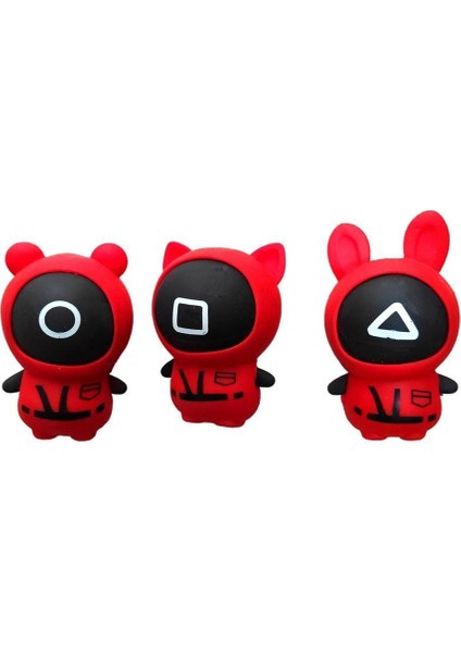 Luxury 1 Adet Slime Özellikli Yumuşak Squid Game Figür 10 Cm. 1 Adet