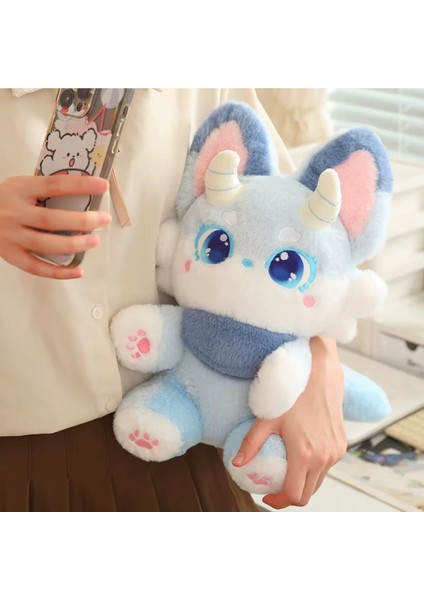 Luxury Mavi Ejder Peluş Oyuncak Uyku Arkadaşı 35CM Yeni Stil Anime Oyuncak Serisi Bebek Ejderha 1 Adet fiyatları