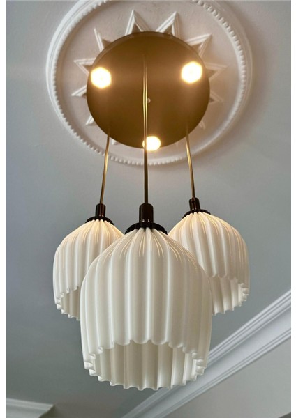 Siyah 3lü Zerafet Modern 3'lü Siyah Sarkıt Avize Yatak Odası Salon Oturma Odası Çocuk Odası Avize fiyatları