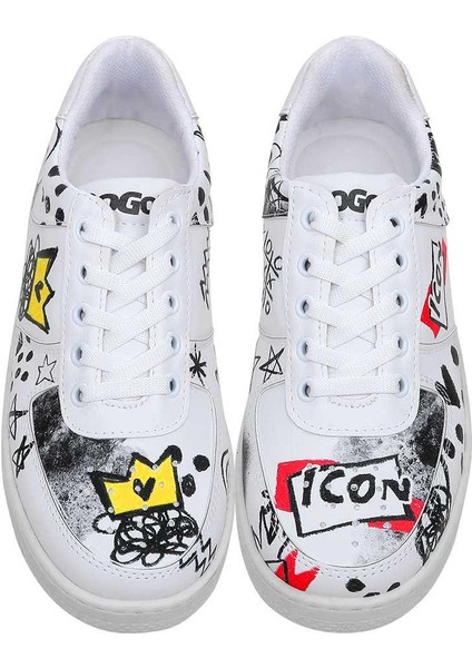 Kadın Vegan Deri Beyaz Sneakers - Icon Tasarım fiyatları