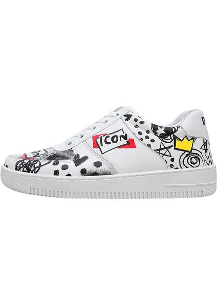Kadın Vegan Deri Beyaz Sneakers - Icon Tasarım modelleri