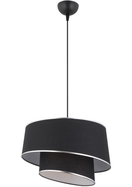 Paoni 2 Katlı Siyah Gümüş Detaylı Modern Koridor,yatak Odası Salon Avize fiyatları